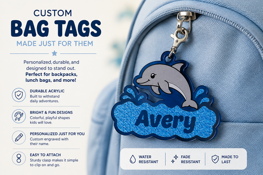 Personalized Acrylic Bag Tag