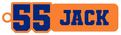 Custom School Spirit Acrylic Bag Tag | Personalized Keychain