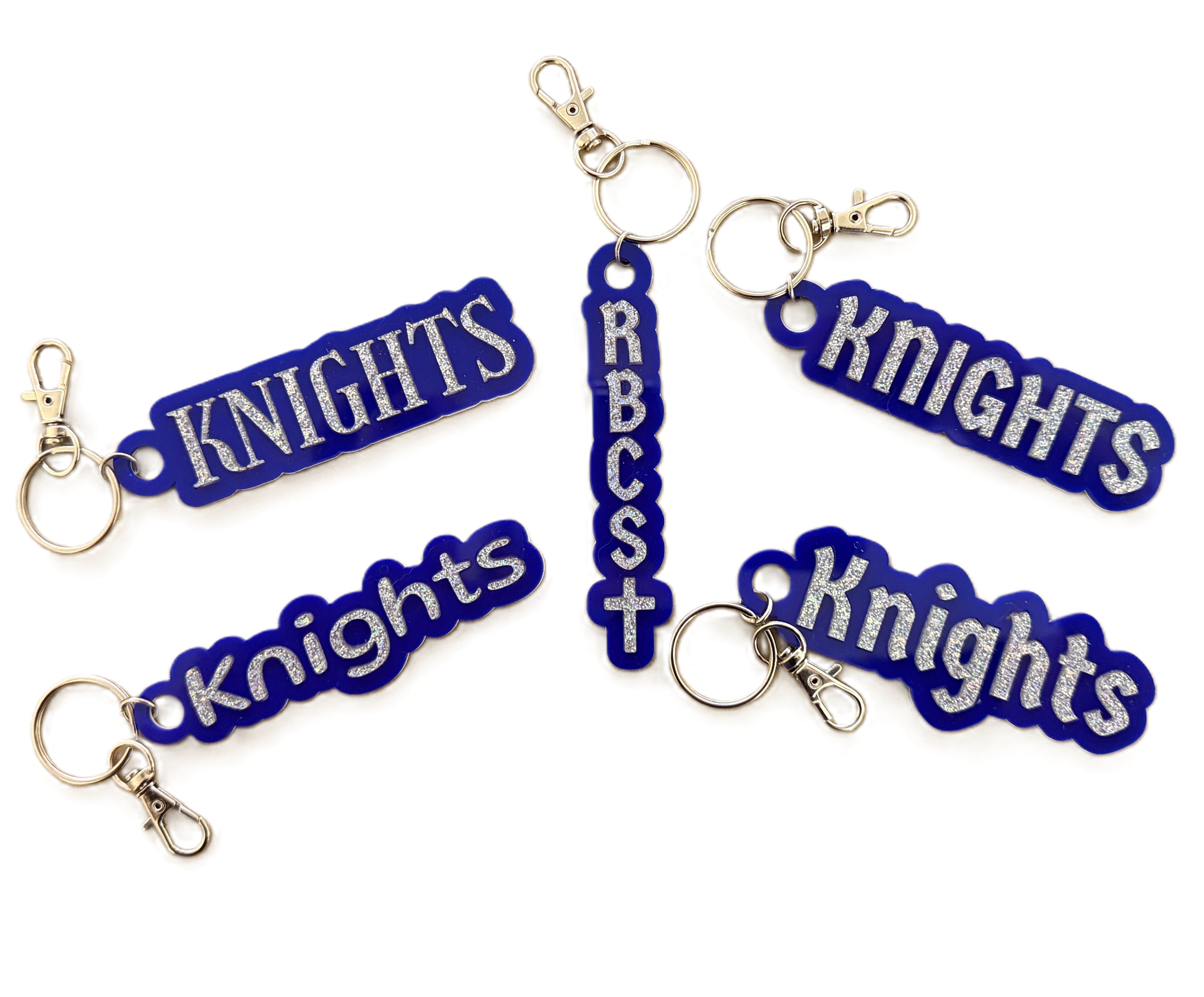 Custom School Spirit Acrylic Bag Tag | Personalized Keychain