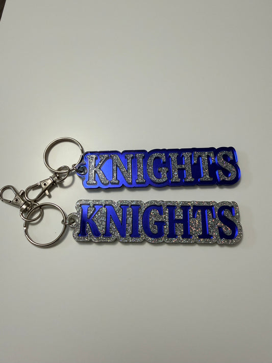 Custom School Spirit Acrylic Bag Tag | Personalized Keychain