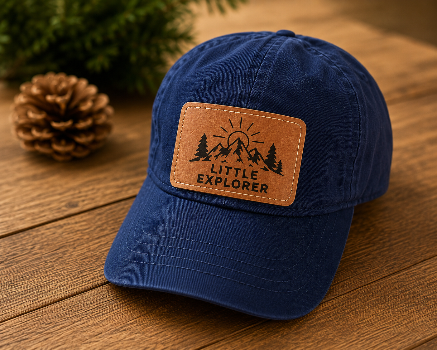 Toddler Leather Patch Hat – Story Designs