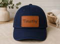 Personalized Toddler Leather Patch Hat - Story by Name