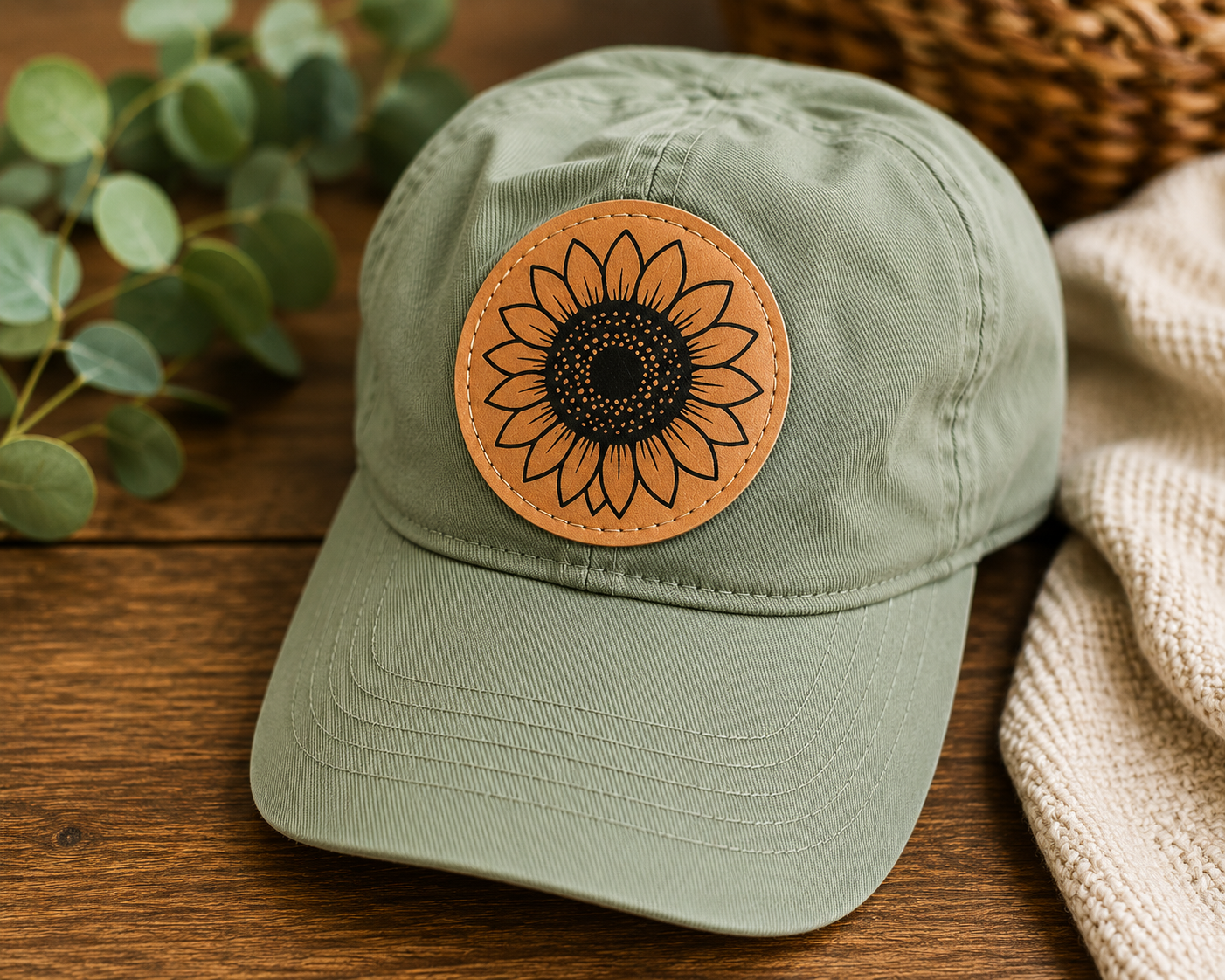 Toddler Leather Patch Hat – Story Designs